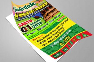 Desain Brosur Sholawat cdr