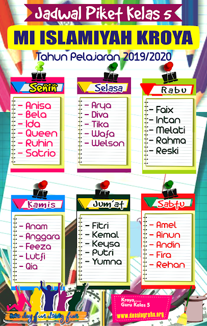 Desain Jadwal Pelajaran Menarik Kreatif Keren cdr Desain Jadwal Pelajaran Menarik Kreatif Keren cdr