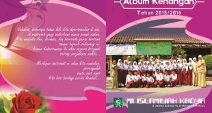 Desain Cover Album Kenangan Sekolah /  Madrasah cdr