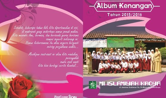 Desain Cover Album Kenangan Sekolah /  Madrasah cdr