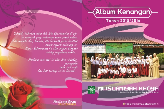 Desain Cover Album Kenangan Sekolah / Madrasah cdr