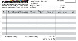 Desain Nota cdr