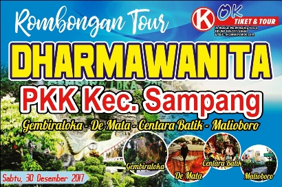 ✓Desain Banner Tour / Wisata Dharmawanita cdr | Desain Grafis Indonesia