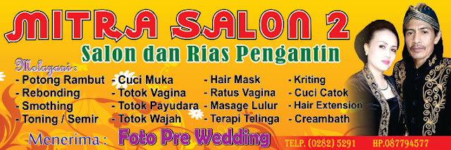 Desain Banner Salon dan Kecantikan cdr