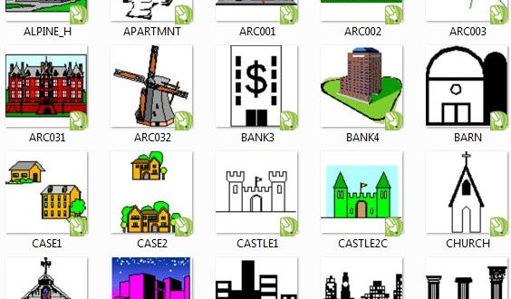 Icon/Simbol/Gambar Untuk Denah Undangan cdr