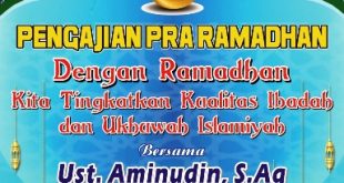 Desain Banner Pengajian Pra Ramadhan cdr