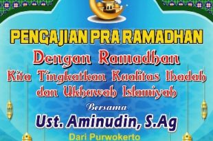 Desain Banner Pengajian Pra Ramadhan cdr