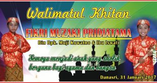 Desain Banner Sunat / Walimatul Khitan cdr