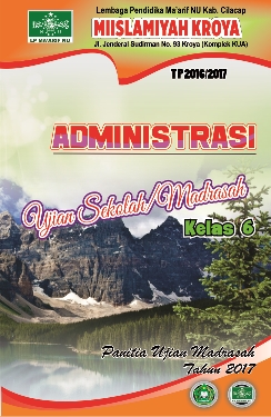 Cover Administrasi Ujian / Ulangan Sekolah / Madrasah cdr