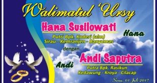 desain banner pernikahan