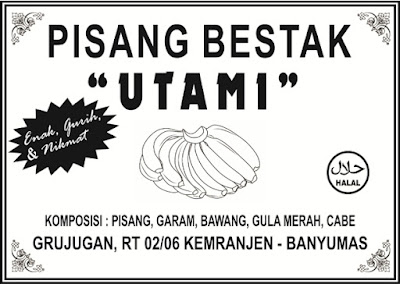 Desain Label Makanan Ringan / Cemilan / Snack Tradisional cdr