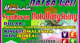 Desain Banner Penukaran Mata Uang Asing cdr