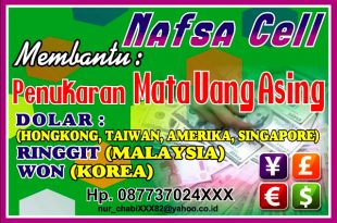 Desain Banner Penukaran Mata Uang Asing cdr