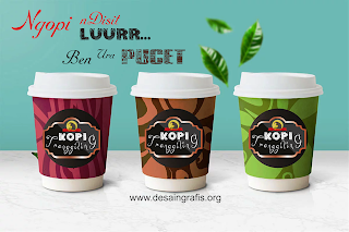  label coffe design cdr