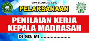 Banner PKKS/PKKM (Penilaian Kinerja Kepala Sekolah/Madrasah) cdr