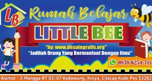 Desain banner bimbel cdr