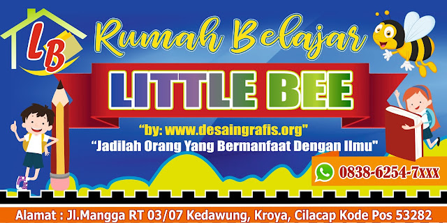  Desain banner bimbel cdr