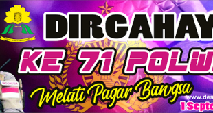 Desain Banner HUT Polwan cdr