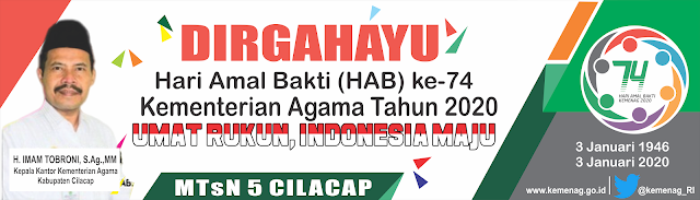 Desain Banner Spanduk HAB Kemenag 2020 cdr