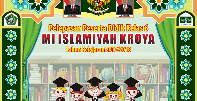 desain banner perpisahan sekolah terbaru