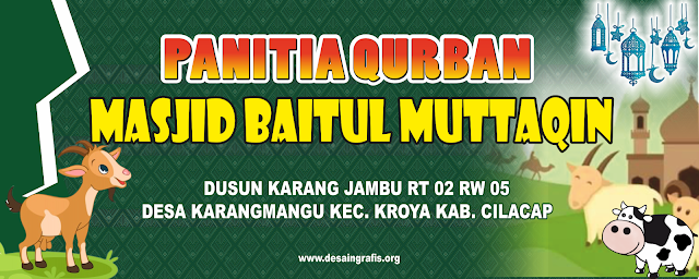 Desain Banner Panitia Qurban Idul Adha cdr