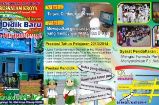Brosur Penerimaan / Pembukaan Peserta Didik Baru (PPDB) RA / TK cdr