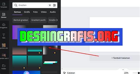 cara membuat gradasi warna di canva