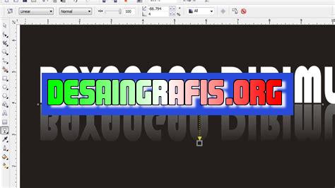 cara membuat bayangan tulisan di coreldraw