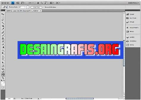 cara menyesuaikan kanvas photoshop