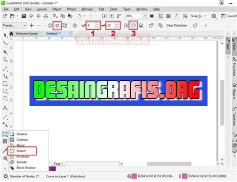 cara membuat garis putih di coreldraw