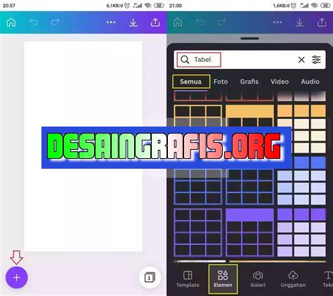 cara menambahkan table di canva
