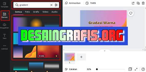 cara membuat gradasi di canva