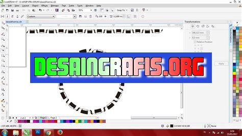 cara membuat vector di coreldraw x7