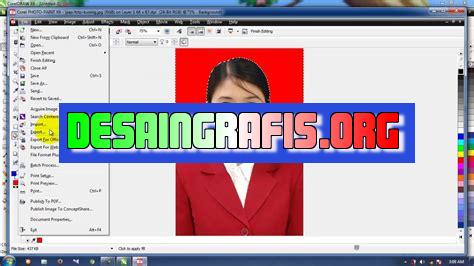 cara edit pas foto di coreldraw x7