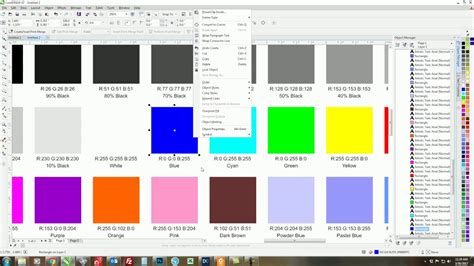 cara mencari warna pantone di coreldraw