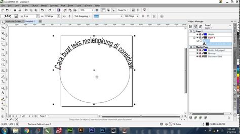 cara membuat paragraf di coreldraw