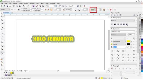 cara membuat list di coreldraw