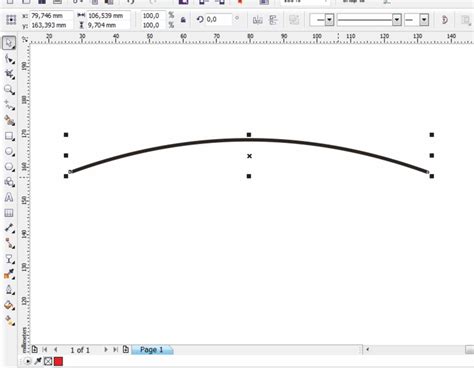 cara membuat garis lengkung pada coreldraw