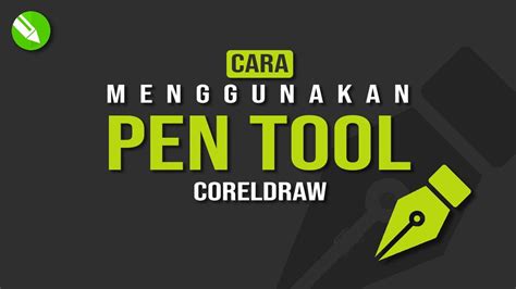 cara menggunakan pen tool di coreldraw