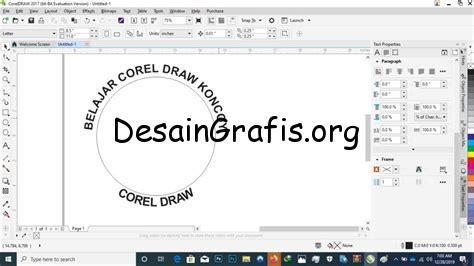 cara membuat tulisan mengkilap di coreldraw