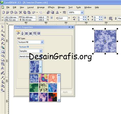 cara menampilkan object properties di coreldraw