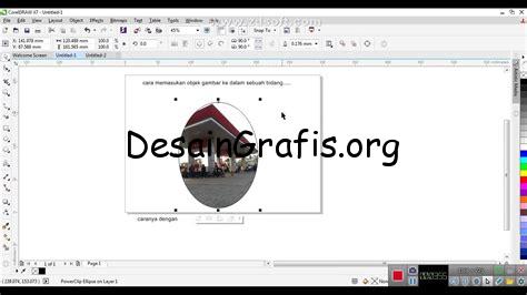 cara memasukan gambar kedalam objek di coreldraw