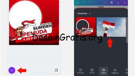 cara mengedit twibbon di canva