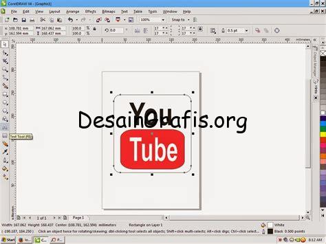 cara membuat logo youtube di coreldraw