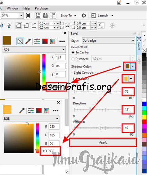 cara mencari warna di coreldraw