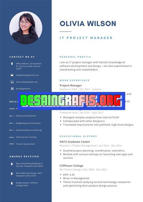 edit wajah cv di canva