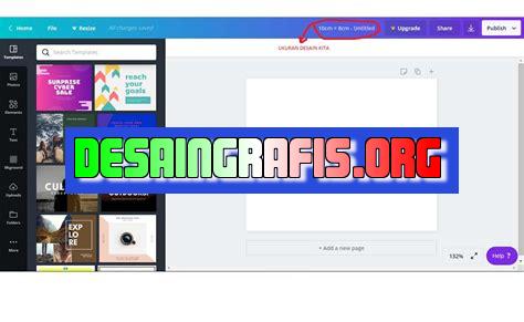 cara custom ukuran di canva