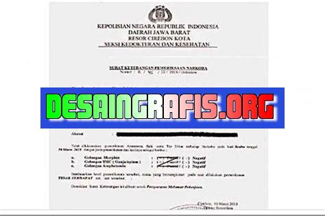 Cara Mengurus Surat Bebas Narkoba