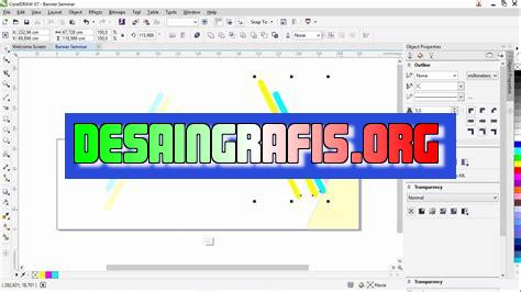 cara buat banner di coreldraw x7