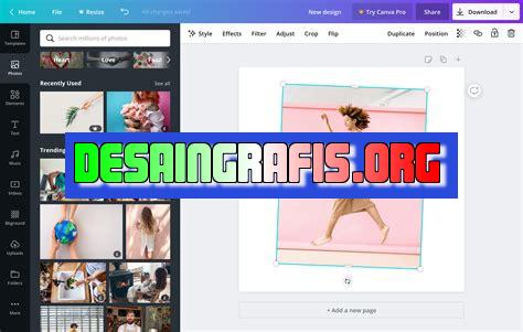 cara rotate garis di canva